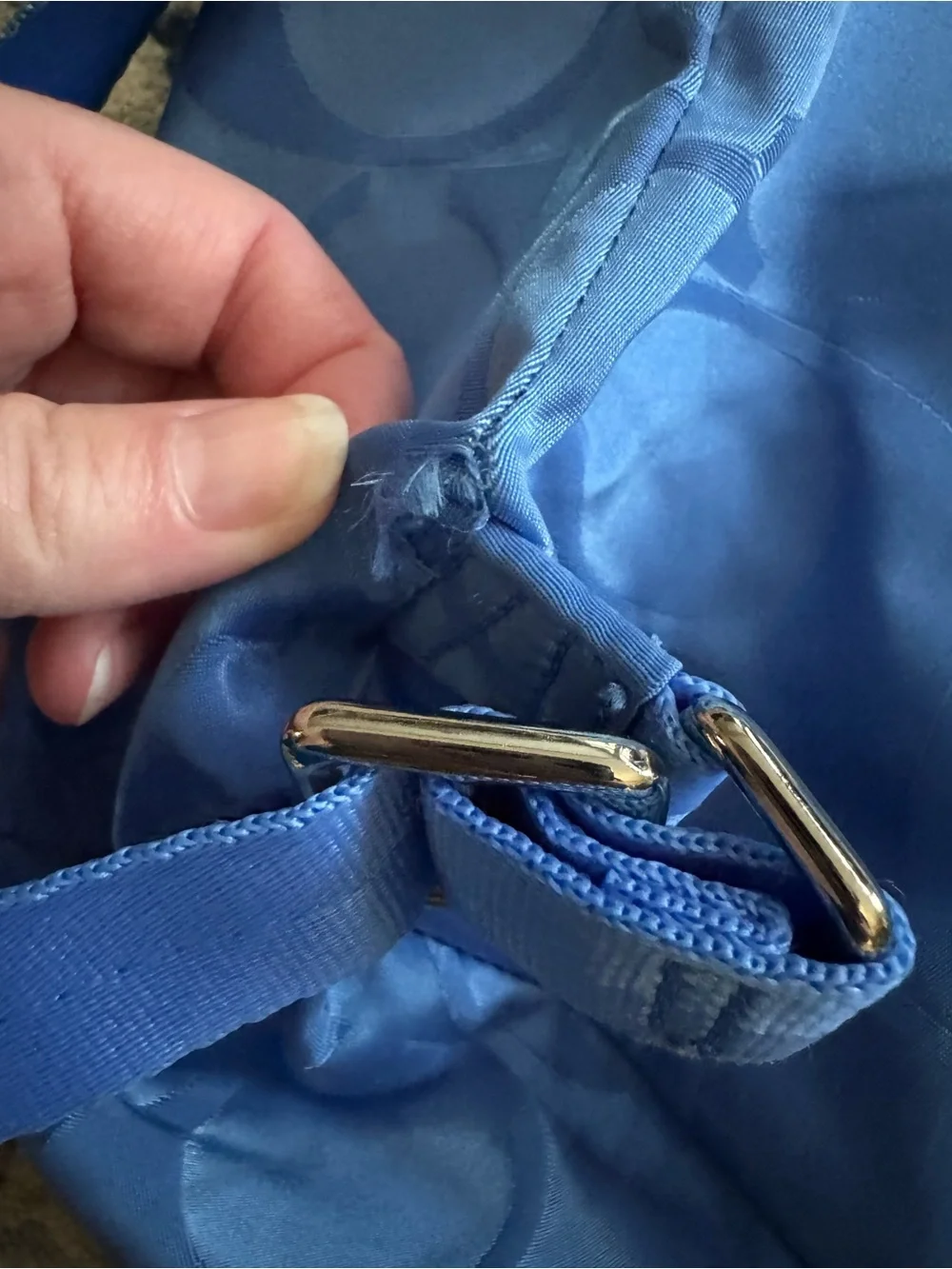 Coach Getaway Signature Packable Backpack - Blue Nylon (F77350) - AS-IS / Flawed